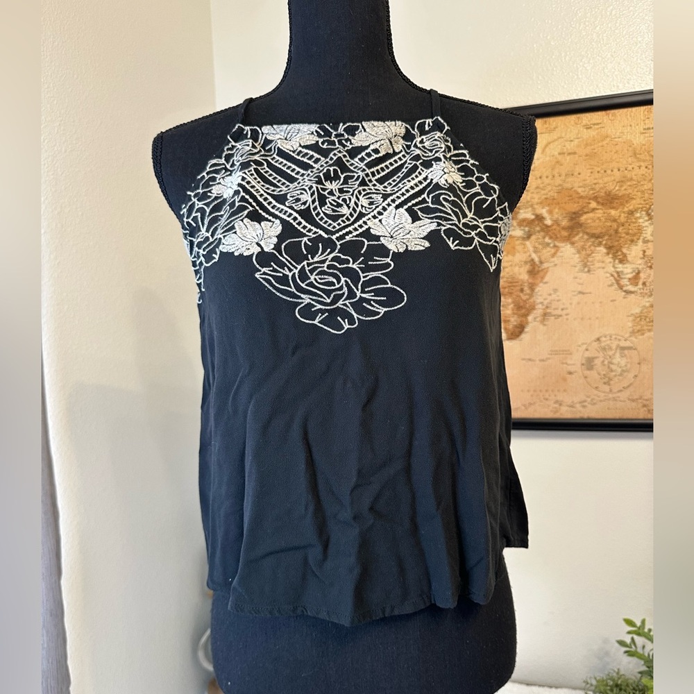 Love on a Hanger embroidered tank top